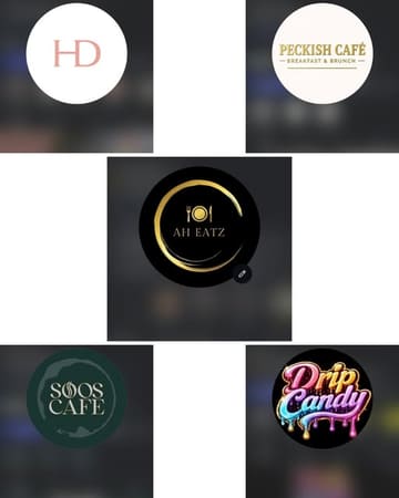A promotional graphic collage featuring logos for five different hospitality and retail brands, used to announce a giveaway competition.