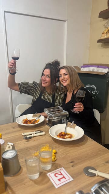 A vlog-style video featuring two creators attending a pasta-making class at Flour Will Fly in Liverpool. The video documents the process of making tortellini, the atmosphere of the class, the charcuterie board provided, and the final meal, highlighting the fun and educational nature of the experience.