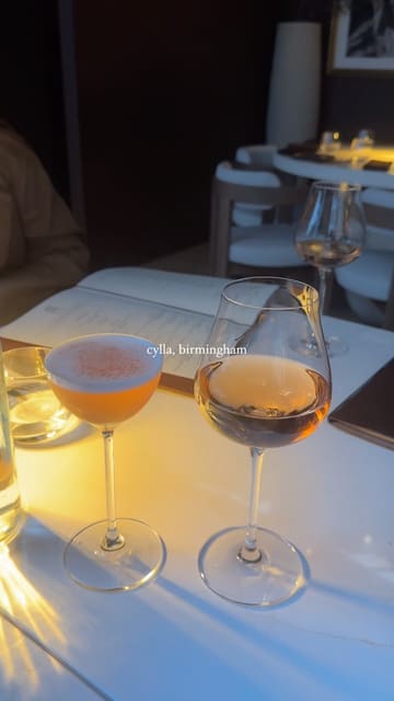 A short, aesthetic montage showcasing the interior and various dishes at Cylla in Birmingham, focusing on the small plates and overall atmosphere.