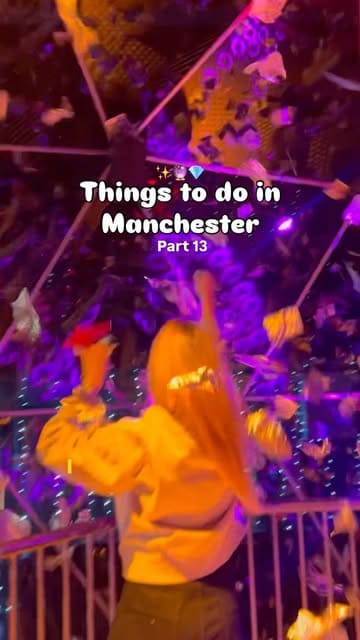 A vlog-style video showcasing a group of friends participating in The Crystal Maze experience in Manchester, highlighting the various physical, mental, and skill-based challenges, culminating in the iconic crystal dome.