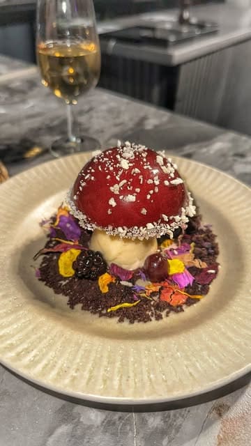 A first-person vlog showcasing an exclusive, intimate 12-seat tasting menu experience at Sampa, featuring Brazilian-inspired dishes, drink pairings, and a behind-the-scenes look at the chefs' preparation.