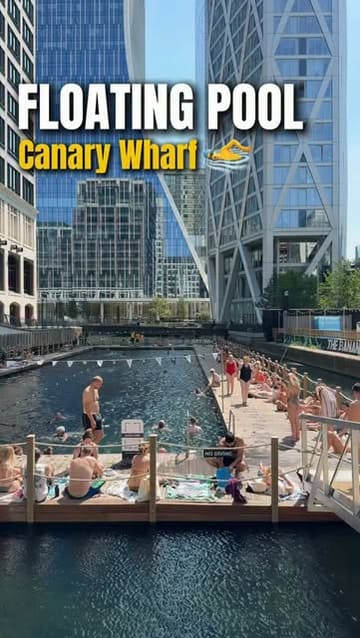A short, energetic vlog showcasing a visit to the new Sea Lanes floating pool in Canary Wharf. The video highlights the swimming experience, the waterside setting, the available saunas, and the on-site food and drink options, providing a clear overview for potential visitors.