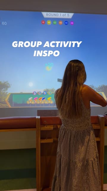 A promotional video for Clays, an interactive indoor shooting venue. The creator highlights the 'Club Experience' package, showcasing the shooting games, the variety of cocktails, and the food menu including pizza, sliders, and loaded fries. The video is fast-paced and emphasizes the venue as a great spot for group socialising, after-work drinks, and celebrations.