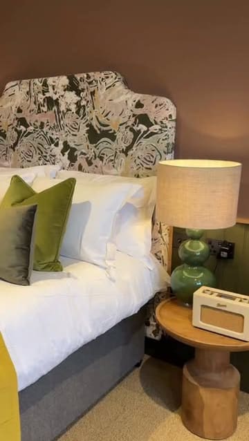 A vlog-style reel showcasing a dog-friendly stay at The Mill House in Stewarton, featuring room interiors, food, and local walks.