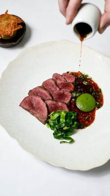 A chef explains the philosophy and process behind the dishes at Myrtle Restaurant, highlighting the importance of produce, training, and execution in creating a delightful dining experience.