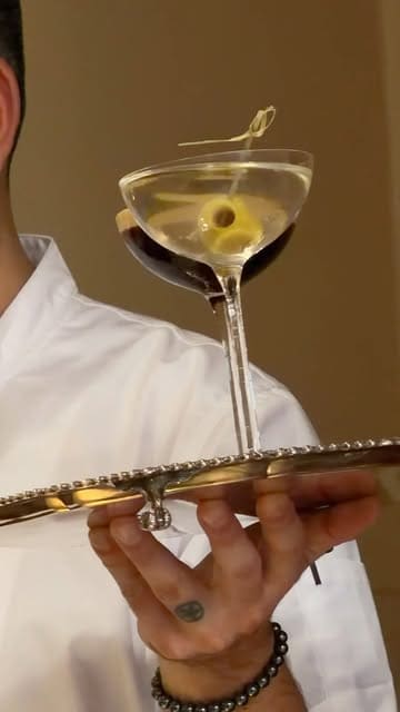 A polished montage showcasing the interior, cocktails, and Turkish cuisine at Lokal in London, featuring a variety of dishes and a warm, inviting atmosphere.
