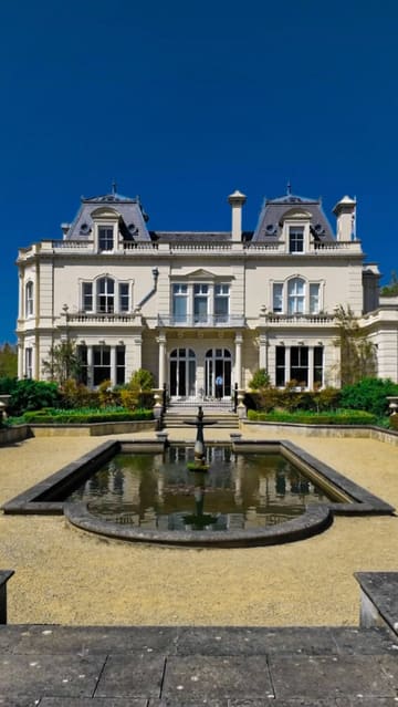A visually stunning montage showcasing the luxurious Beaverbrook estate, highlighting its elegant interiors, fine dining experiences, and serene countryside setting.