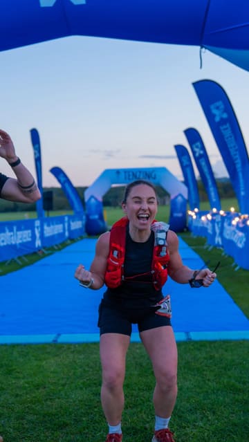 A personal, inspiring video featuring India Morse, a deaf runner, sharing her experience of completing the Ultra X Spring Trail Series. The video uses a mix of talking-head segments and B-roll footage of the race to highlight the challenge, the community support, and the personal achievement of the event.