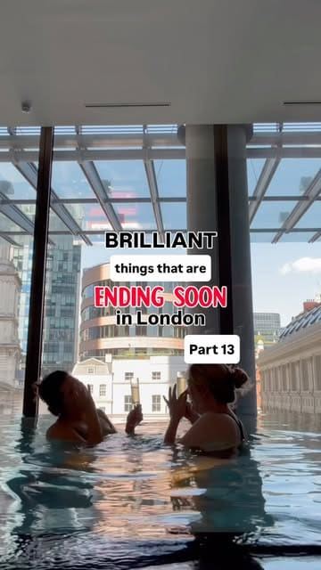 A promotional reel showcasing a luxury stay at the Pan Pacific London, highlighting the room, the infinity pool, and the complimentary champagne offer.