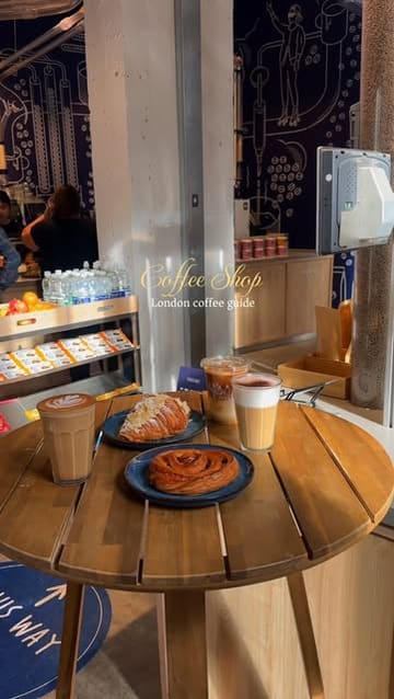 A short, polished montage showcasing Roasting Plant Coffee in London. The video highlights the venue's unique bean-roasting system, various coffee drinks, and a selection of pastries, providing a clear and inviting look at the cafe's offerings.