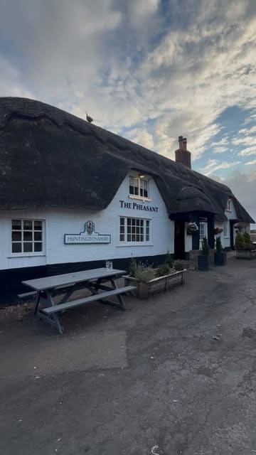 A review of a Thursday Steak Night at The Pheasant in Keyston, featuring starters, mains, and dessert.