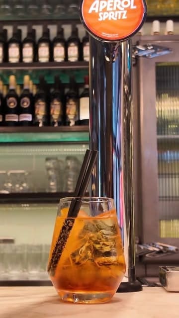 A short montage showcasing the Aperol Spritz tap, the pasta-making process, and finished dishes at Sugo in Glasgow.