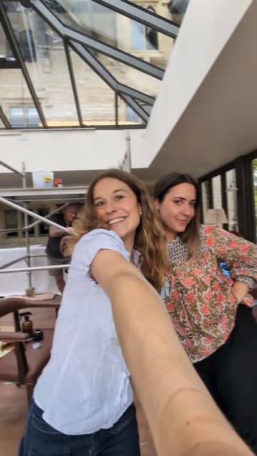 A behind-the-scenes video documenting the final preparations and setup of Teffont House, featuring the creator arranging furniture, setting tables, and showcasing the venue's interior and exterior spaces.