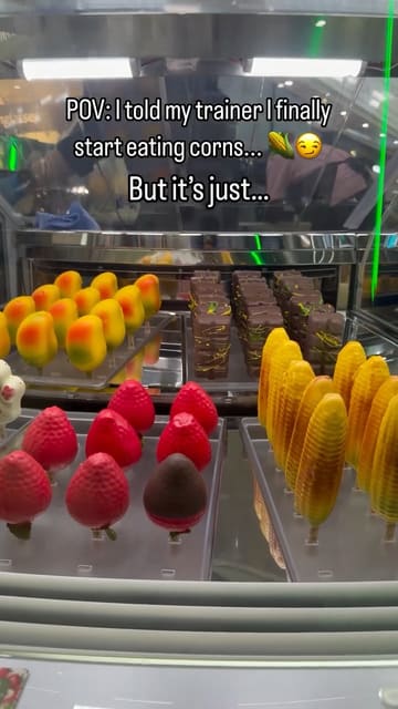 The video features a visit to Snowflake Gelato, highlighting their unique corn-on-the-cob shaped gelato and a green drink. It uses a humorous POV hook to draw viewers in, followed by clear, close-up shots of the products.