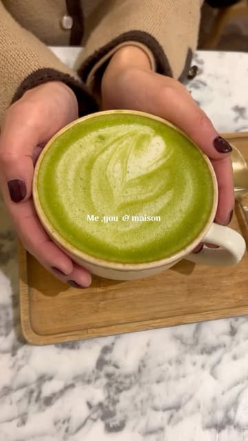 A short, aesthetic montage showcasing the interior, exterior, and various food and drink items at Maison cafe. The video features close-up shots of Turkish eggs, pastries, and matcha drinks, set to music.