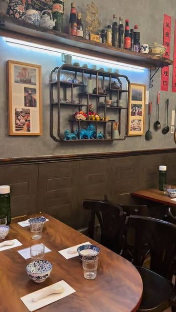 A short montage video showcasing a special vegan secret menu event at Macau Kitchen, featuring various dishes and the restaurant's interior atmosphere.