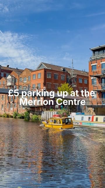 The creator explains a cost-saving parking promotion at the Merrion Centre in Leeds, followed by a quick tour of the various dining and retail options available within the complex.