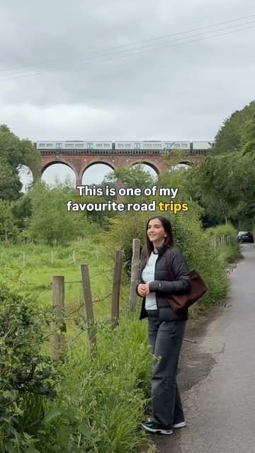 A travel vlog documenting a day trip from London, featuring visits to Eynsford, Farningham, and Aylesford. The video highlights a riverside walk, Eynsford Castle, a pub lunch at The Lion, tea and cake at The Friars, and a toboggan run at Chatham Snowsports Centre.