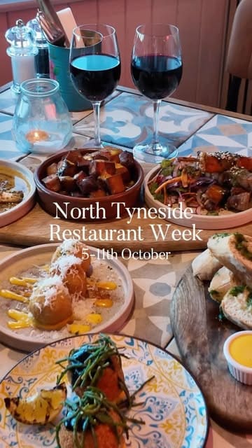 A promotional montage showcasing various independent restaurants and bars participating in North Tyneside Restaurant Week. The video features quick cuts of different venues, their interiors, and a variety of dishes, encouraging viewers to explore the local dining scene.