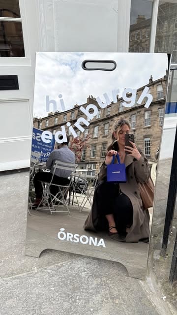 A creator visits Orsona, a new charm bar and permanent jewellery studio in Edinburgh, demonstrating the process of selecting a base and charms, and showcasing the permanent jewellery welding service.