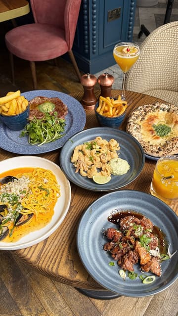 A montage-style video showcasing the interior, exterior, and food offerings at Coppa Club Tower Bridge, emphasizing the riverside location and iconic London views.