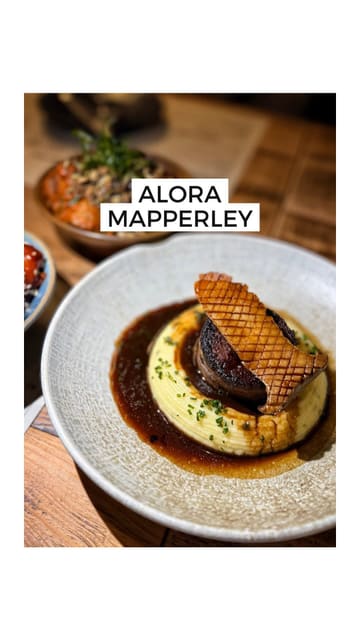 A promotional reel for Alora in Mapperley, showcasing a variety of small plates, cocktails, and the venue's atmosphere through a structured Q&A format.