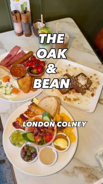 A short, aesthetic montage showcasing the interior, atmosphere, and brunch menu of The Oak & Bean in London Colney.