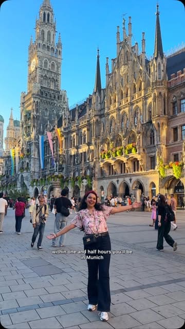A travel vlog detailing a weekend trip from London to Mittenwald, Germany, highlighting the scenic journey, historic town center, violin museum, chairlift, and mountain cart activities.