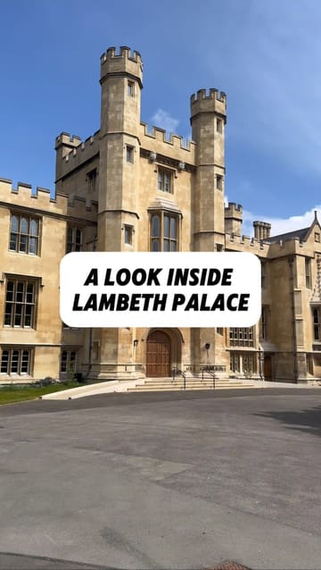A historical tour of Lambeth Palace, the London home of the Archbishops of Canterbury, featuring architectural details, historical facts, and information about visiting.