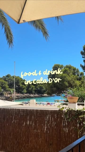 A travel vlog documenting a series of dining and drinking experiences in Cala d'Or, Mallorca. The creator visits multiple venues including beach clubs, taco spots, Italian restaurants, and bars, providing brief reviews and visual highlights of the food, drinks, and atmosphere.
