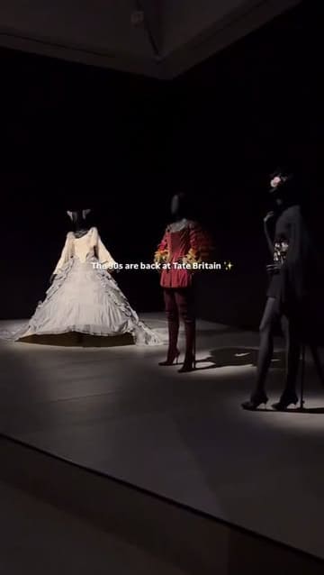 A promotional reel for the 'The 90s: Art and Fashion' exhibition at Tate Britain, featuring a montage of iconic fashion, photography, and art pieces from the decade.