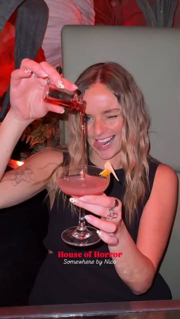 A review of the 'House of Horror' immersive cocktail experience by Somewhere by Nico, featuring themed drinks and interactive elements inspired by classic horror films.