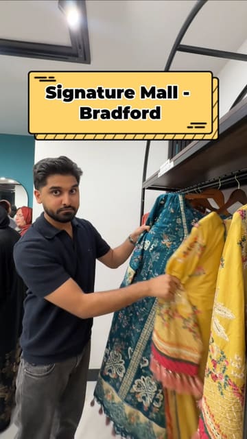 A vlog-style tour of the newly opened Signature Mall in Bradford, highlighting its status as the UK's largest South Asian shopping mall. The video showcases various retail stores, including fashion boutiques and jewelry shops, as well as the mall's food court.