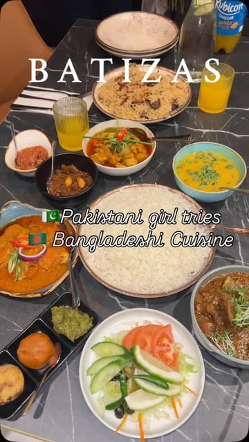 A promotional reel for Batizas, a restaurant in Lozells, Birmingham, featuring a variety of Bangladeshi dishes and interior shots of the venue. The video uses a montage style set to music to showcase the dining experience.