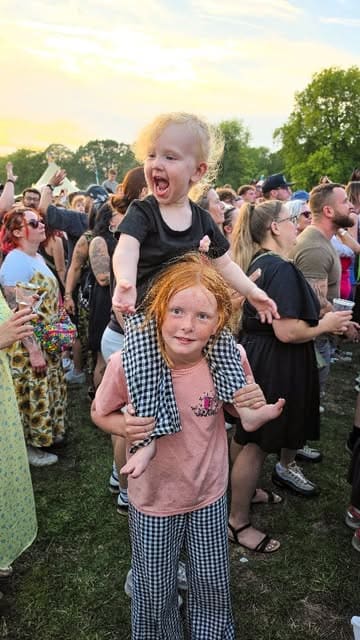 A montage of clips from a day out at the Foodies Festival in Bath, featuring live music, various street food stalls, and family-friendly activities like a kids' cookery theatre.