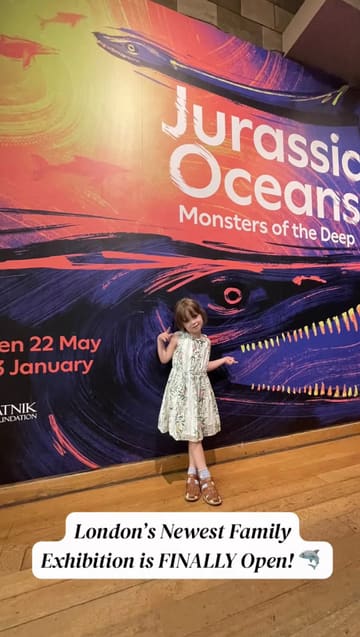 A promotional reel for the 'Jurassic Oceans' exhibition at the Natural History Museum in London, highlighting various fossils, interactive digital displays, and hands-on activities suitable for families.