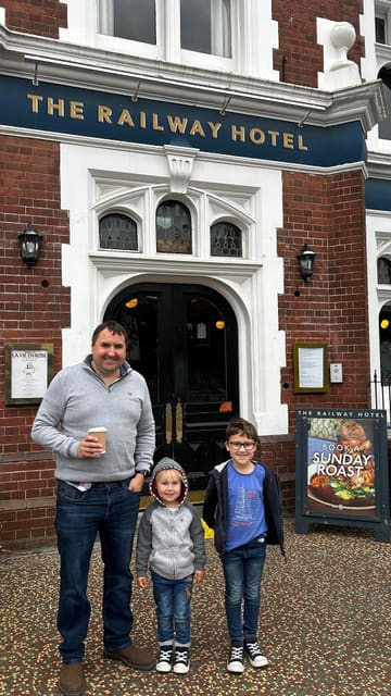 A family-oriented review of a Sunday roast at The Railway Hotel, highlighting the recent refurbishment and the quality of the food.