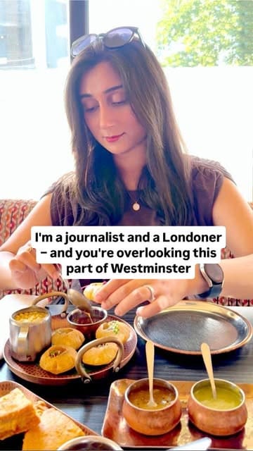 A travel-focused reel exploring a diverse, lesser-known area of West London, featuring local food spots like Dhaba at 49, canal activities, and community spaces.