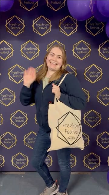 A vlog-style recap of a visit to the Free From Festival in Bristol, showcasing various gluten-free and allergen-friendly food stalls, products, and the overall event atmosphere.