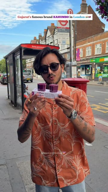 A high-energy vlog-style review of Kahumbo in London, featuring a variety of natural fruit shots, juices, shakes, and a unique sandwich. The video highlights the preparation process, the vibrant colours of the drinks, and the creator's enthusiastic tasting experience.