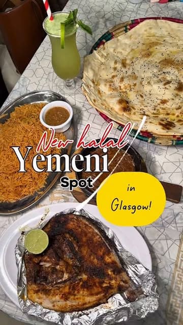 A review of Bab Al Yemen in Glasgow, featuring a variety of traditional Yemeni dishes including lamb broth, lamb madghout, fahsah, and tanoor fish, highlighting the restaurant's spacious interior and authentic comfort food.