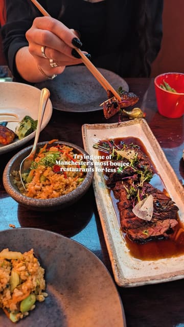 A review of the set menu at Sexy Fish in Manchester, highlighting the food quality and the luxurious atmosphere of the venue.