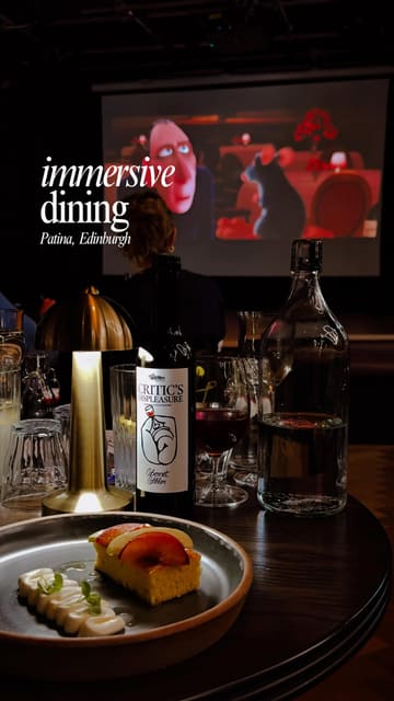 A reel showcasing an immersive dining experience at a bakery in Edinburgh, where a seven-course tasting menu is served in sync with the movie Ratatouille.