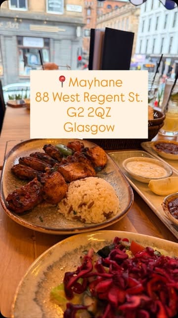 A promotional reel featuring a visit to the newly opened Turkish restaurant, Meyhane, in Glasgow. The video highlights the variety of meze, the mixed grill, the live music atmosphere, and the dessert course.
