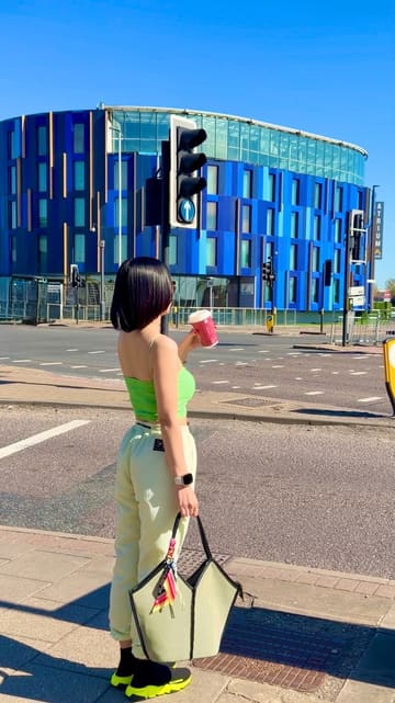 A montage showcasing a stay at the Atrium Hotel Heathrow, featuring room interiors, runway views, gym facilities, a swimming pool, and dining options.