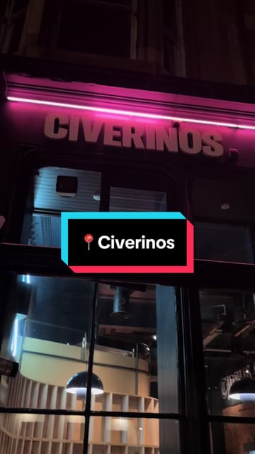 A short vlog-style video showcasing a visit to Civerinos in Glasgow, featuring a look at the menu, sides like fries and a mozzarella stick, and two different pizzas.