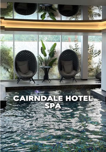 A vlog-style tour of The Cairndale Hotel & Spa in Dumfries, showcasing the spa facilities, the renovated Copper Suite, and the Oak Bar & Restaurant.