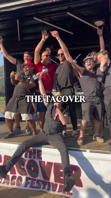 A high-energy, vlog-style promotional video for 'The Tacover,' a Mexican food and drink festival in Richmond. The video features a variety of tacos, margaritas, live entertainment including mariachi bands and lucha libre wrestling, and a lively festival atmosphere.