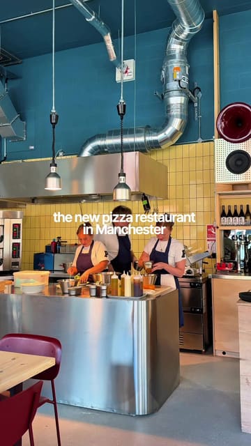 A promotional reel for a new pizza restaurant in Manchester called Proloco, showcasing the interior, staff, food, and drinks.