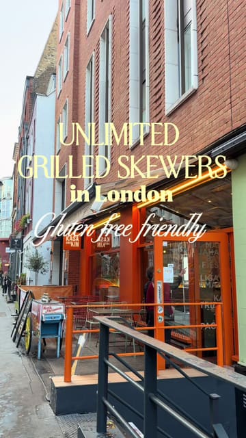 A promotional reel for Kasa & Kin in London, showcasing their 'Unlimited Sizzle & Grill' offer. The video features various grilled skewers, rice dishes, sisig, cocktails, and desserts, highlighting the variety and value of the menu.